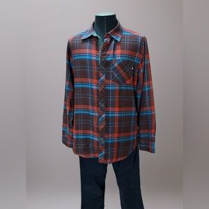 Marmot Men's Casual Plaid Shirt - Brown, Blue, Red